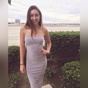 NastyGal Periwinkle Spaghetti Strap Dress